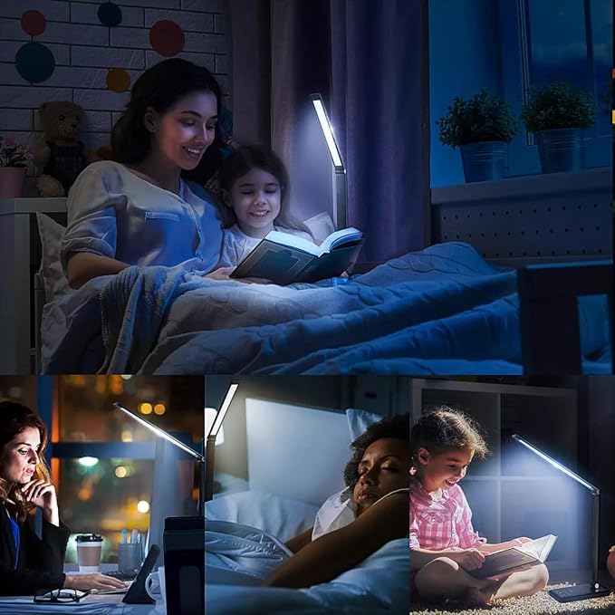 LED Desk Lamp with Wireless Charger, USB Charging Port, 10 Brightness, 5 Color - Image 7