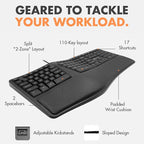 X9 Wired Ergonomic Keyboard - Image 9