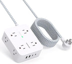 10 Ft Surge Protector Power Strip, HANYCONY Extension Cord by HANYCONY