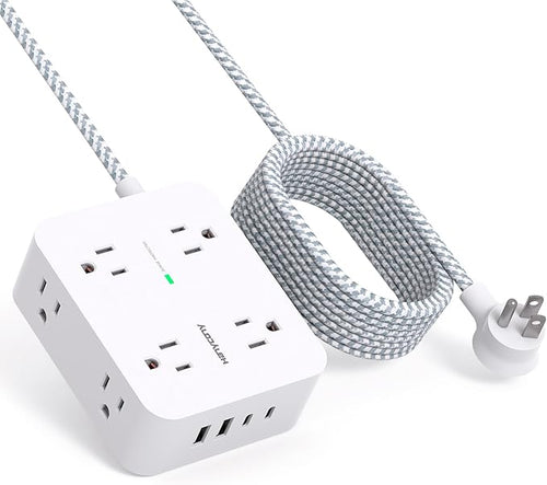 10 Ft Surge Protector Power Strip, HANYCONY Extension Cord by HANYCONY
