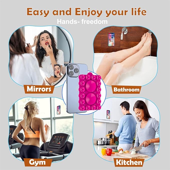 Silicone Suction Phone Holder Mount, Silicon Adhesive Phone Accessory - Image 8