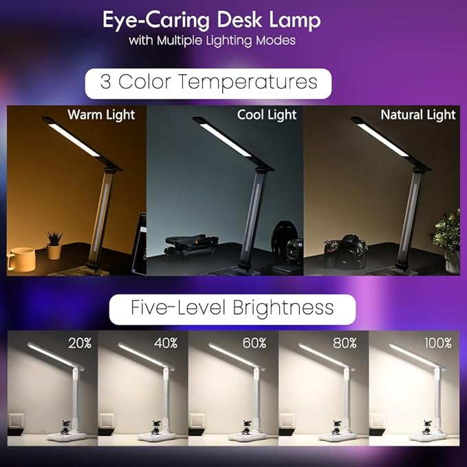WILIT Gaming Desk Lamp, Music Sync Color Changing Rhythm Light - Image 4