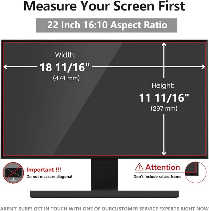 22 Inch Computer Privacy Screen Shield - Image 2