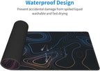 Topographic Contour Map XL Mouse Pad 31.5 x 11.8 Inch Gaming Mousepad Extended - Image 8