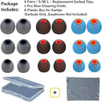 Earbuds Replacement Tips Silicone Earbud Tips Ear Bud Replacement Pieces Ear - Image 2