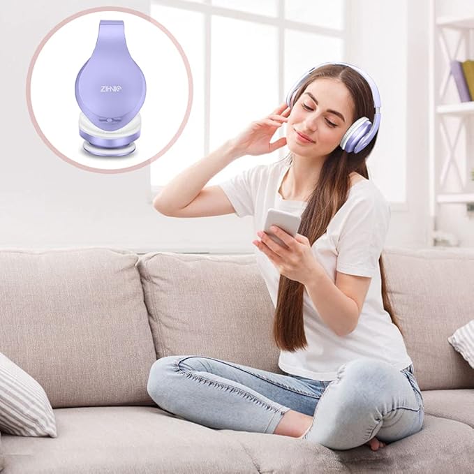 ZIHNIC Bluetooth Headphones Over-Ear, Foldable Wireless and Wired Stereo - Image 6