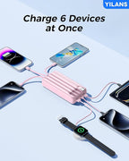 Portable Charger, 42800mAh Power Bank Built-in Cable, 22.5W PD USB C In & Out - Image 3