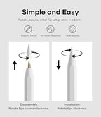 Replacement Pencil Tips for Apple Pencil Pro, Pen Tips for Apple Pencil 2nd - Image 3