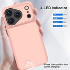 GIN FOXI Battery Case for iPhone 17 Pro, Charging Case Charger 8500mAh - Image 6