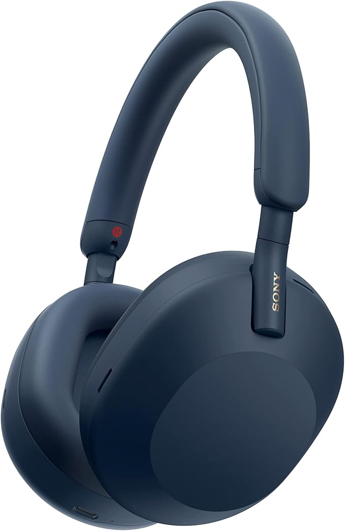Sony WH-1000XM5 Premium Noise Canceling Headphones, Auto NC Optimizer, 30-Hour by Sony