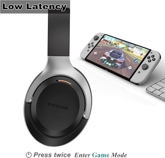 LC30Pro Hybrid Active Noise Cancelling Headphones, 100H Playtime Bluetooth - Image 3