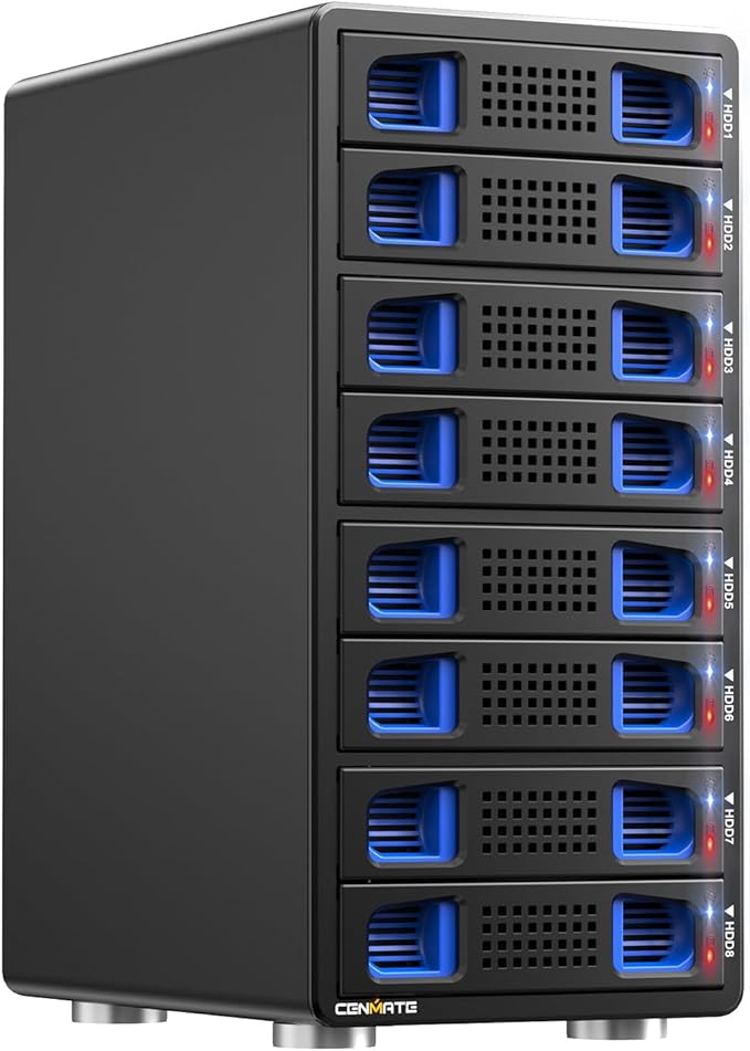 8 Bay Hard Drive Enclosure by Cenmate