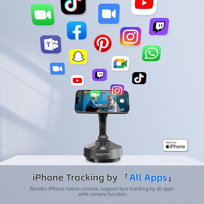 MOTA Tripod Stand Only for iPhone, 2 Axis Foldable iPhone Gimbal Stabilizer for - Image 3
