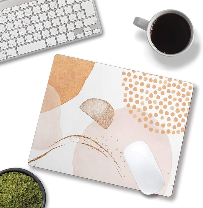 Mouse Pad, Abstract Design Mouse Pad, Washable Square Cloth Mousepad - Image 4