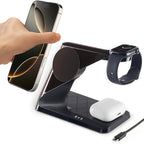 3 in 1 Charging Station for Apple Devices, Mag-Safe Charger Stand, Wireless by METAYA