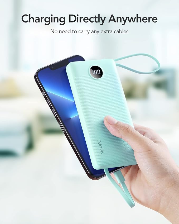 VRURC Portable Charger Power Bank, 10000mAh Travel Essentials Battery Pack - Image 8