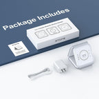 Wireless Charger 3 in 1, RTOPS Magnetic Travel Wireless Charging Station - Image 7