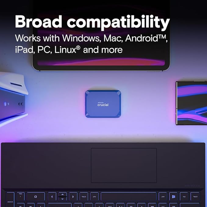 Crucial X10 8TB Portable SSD, USB 3.2 USB-C, External Solid State Drive - Image 5