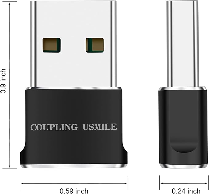 USB to USB C Adapter 4 packs for iPhone Fast Charging, Transfer and Type C OTG - Image 7