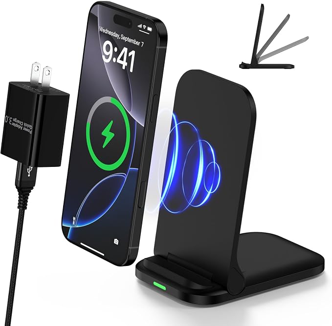 Wireless Charger Stand Samsung Wireless Charger Fast Charging Foldable Phone by REPIND