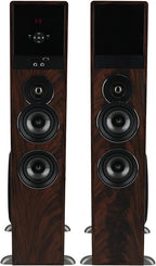 Rockville TM80D Powered Home Theater Tower Speaker System, Dark Wood, USB/SD - Image 2