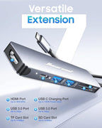 Hiearcool USB C Hub, USB-C Multi-Port Adapter - Image 2