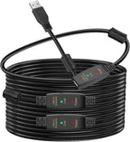 LDKCOK 100FT Active USB Extension Cable 2.0 Male to Female by LDKCOK