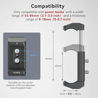 SmallRig Aluminum Power Bank Holder, Powerbank Mount Clamp Compatible - Image 10
