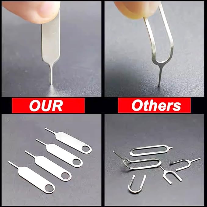 2 Pcs Universal Sim Card Tray Removal Key Tray Eject Pins, SD Removal Opening - Image 6