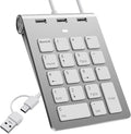 USB C Wired Number Pad, USB Numeric Keypad by BawanfaPlus