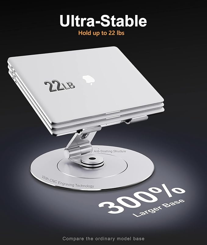 Ultra-Stable Swivel Laptop Stand - Image 4