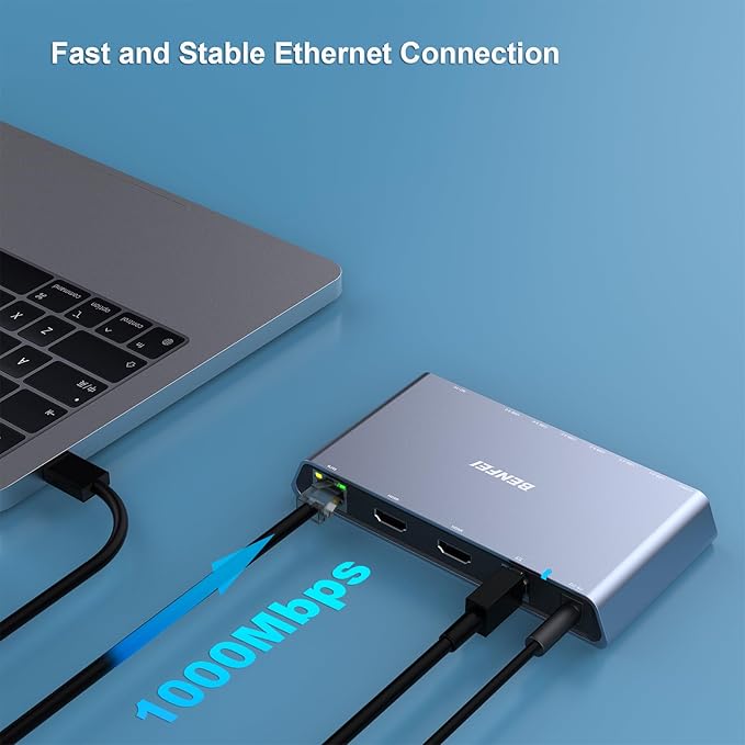 BENFEI 12-in-1 USB Type-A/USB Type-C Docking Station - Image 5