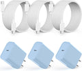 【Apple MFi Certified】20W USB C Fast Charger iPhone 16 15 Charge Block 3Pack 6 by Kruidvat