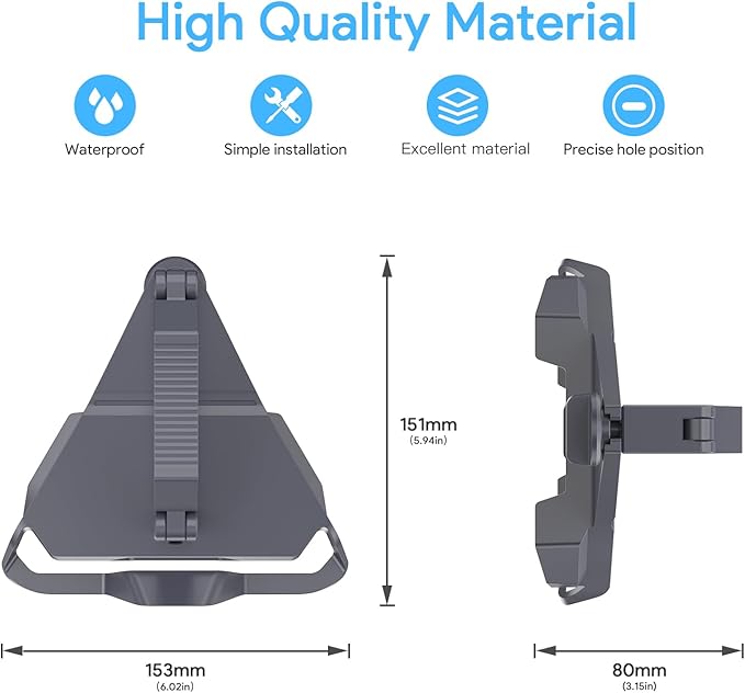 XLTTYWL Starlink Mini Mount, 0.47''-1.89'' Anti-Rust Mimi Starlinks Roof Rack - Image 2