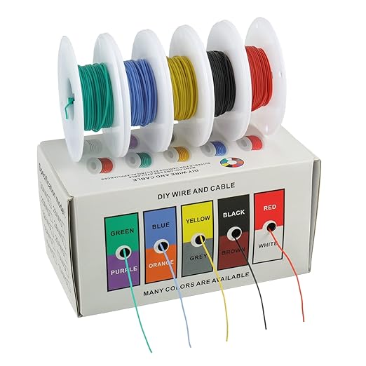 BOJACK 30 AWG Flexible Silicone Wire Electric Wire Hook up Wire Kit 300V Cables - Image 2