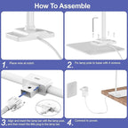 EppieBasic Led Desk Lamp, 24W 31.5IN Architect Double Head Desk Lamps - Image 8