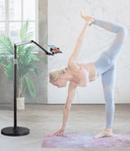 Phone Floor Stand for Recording Cell Phone Holder for Bed, Adjustable Tall Stand - Image 7