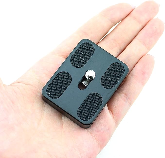Maxmoral 2PCS 38x50mm Black Universal Metal Quick Release Plate - Image 4
