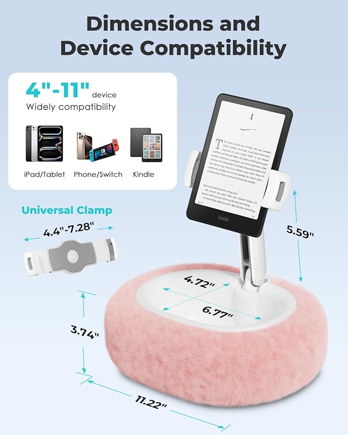 Viozon Tablet Pillow Stand, Kindle Pillow Stand, Compatible - Image 4