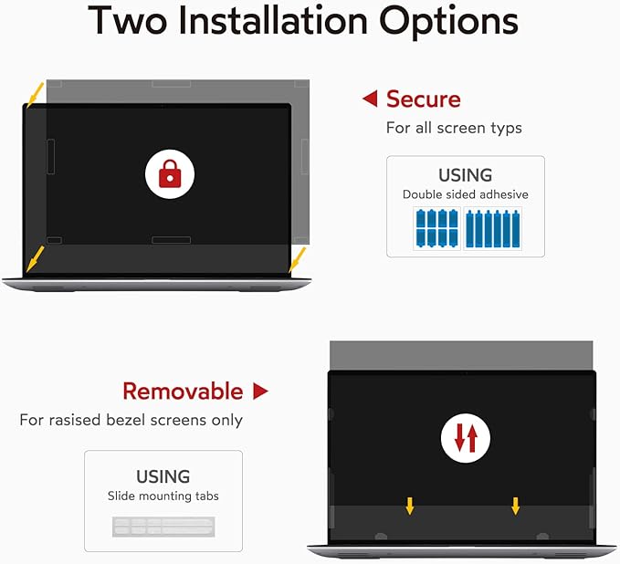 bersem 17.3 Inch Laptop Privacy Screen - Image 5