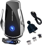 Wireless Car Charger Mount Automotive Electric Induction 15W Fast Charging Auto by AIYAFEIO