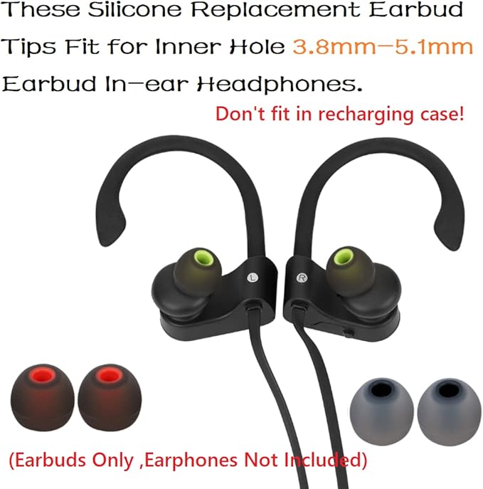 Earbud Tips Replacement Earbud Tips Ear Bud Replacement Pieces Silicone Soft - Image 4