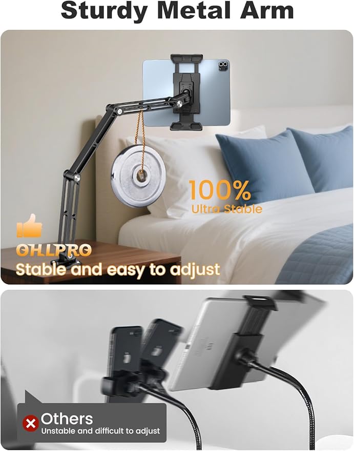 OHLPRO Aluminum Tablet Wall Mount Holder - Image 5