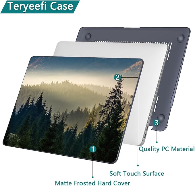 Teryeefi Compatible with MacBook Pro 13 inch Case M2 M1 2024, 2022-2016（A2251 - Image 5