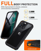 Lanhiem for iPhone 16 Pro Privacy Case, Waterproof Dustproof Shockproof Cover - Image 7