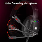 Gaming Headset with Microphone for Pc, Xbox One Series X/s, Stereo Wired Noise - Image 3