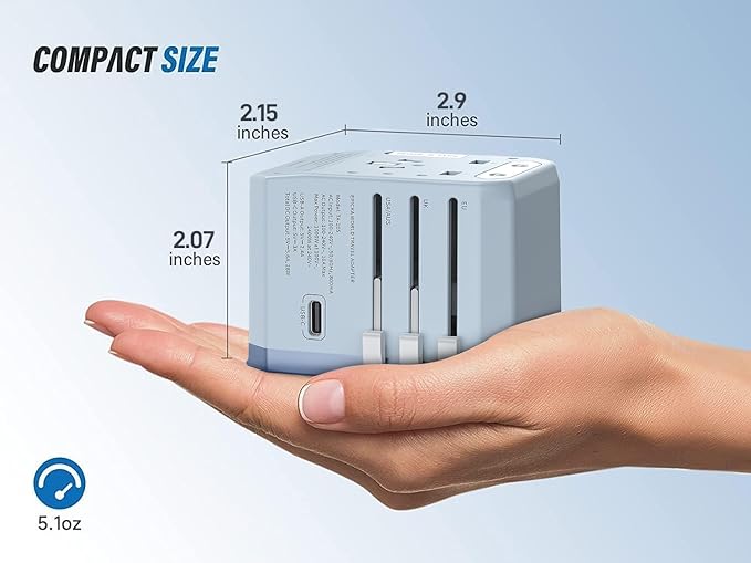 EPICKA European Travel Plug Adapter, Universal Travel Adapter - Image 7