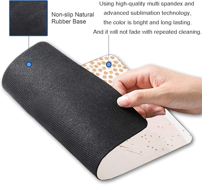 Mouse Pad, Abstract Design Mouse Pad, Washable Square Cloth Mousepad - Image 2