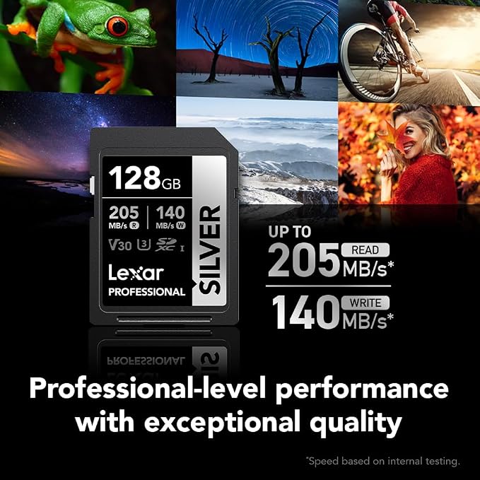 Lexar 128GB Professional Silver SD Card, - Image 2