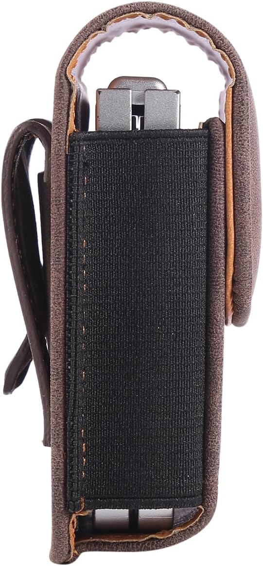 Universal Phone Holster Phone Pouch Case Belt Clip Belt Loops Card Slot Faux - Image 6